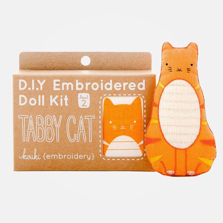 Kiriki Press Tabby Cat Embroidery Kit