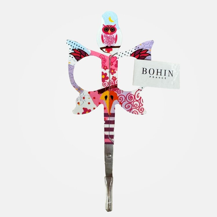 Bohin Owl Scissors (Pink)