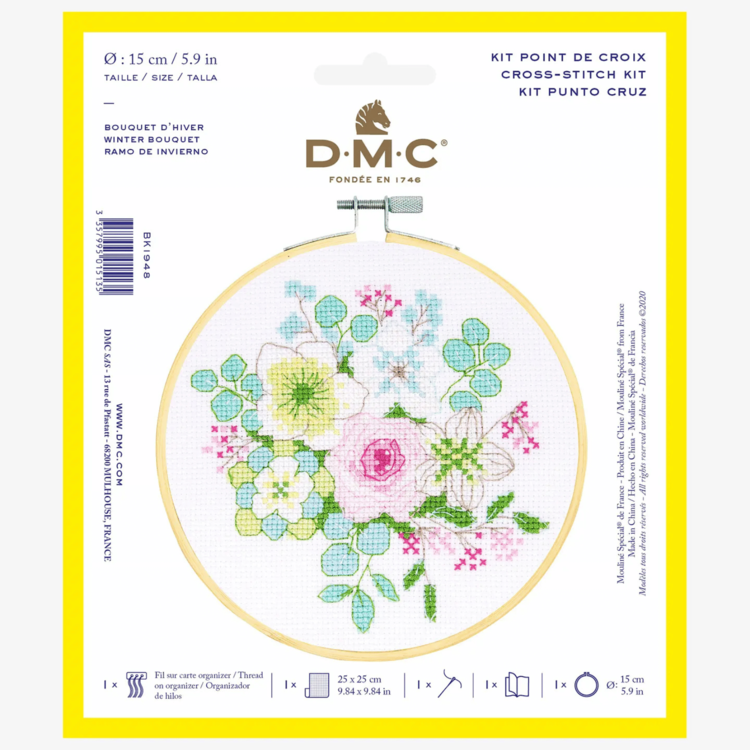DMC Winter Bouquet Cross Stitch Kit