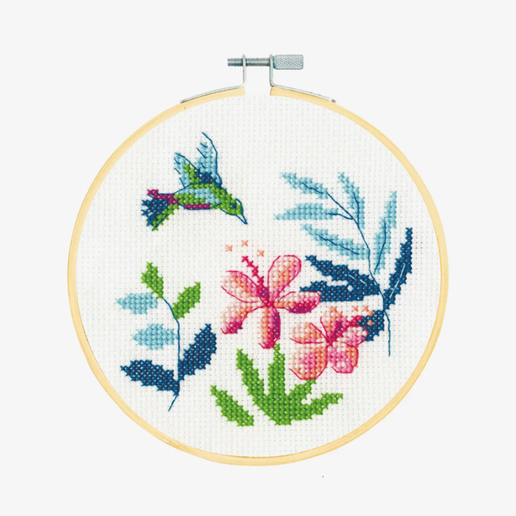 DMC Exotic Flowers Cross Stitch Kit