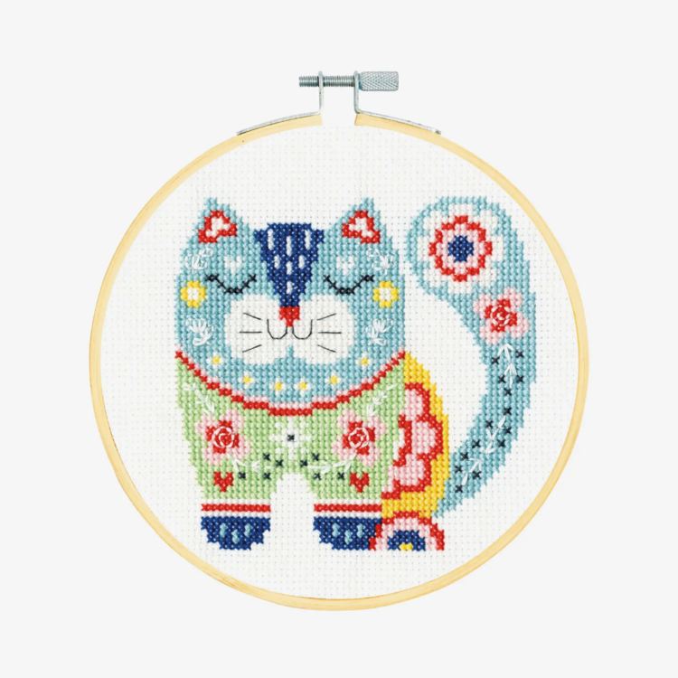 DMC Cat Cross Stitch Kit