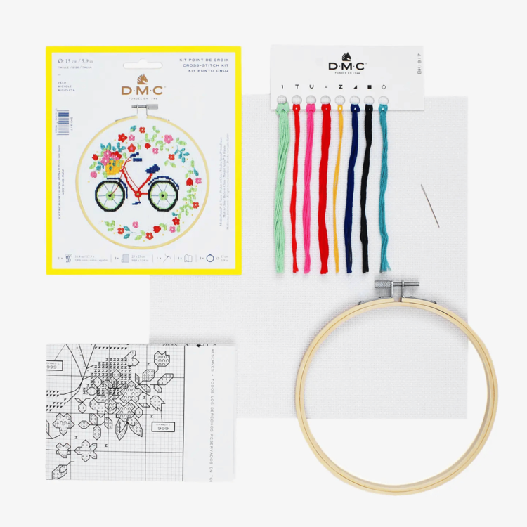 DMC Bicycle Cross Stitch Kit