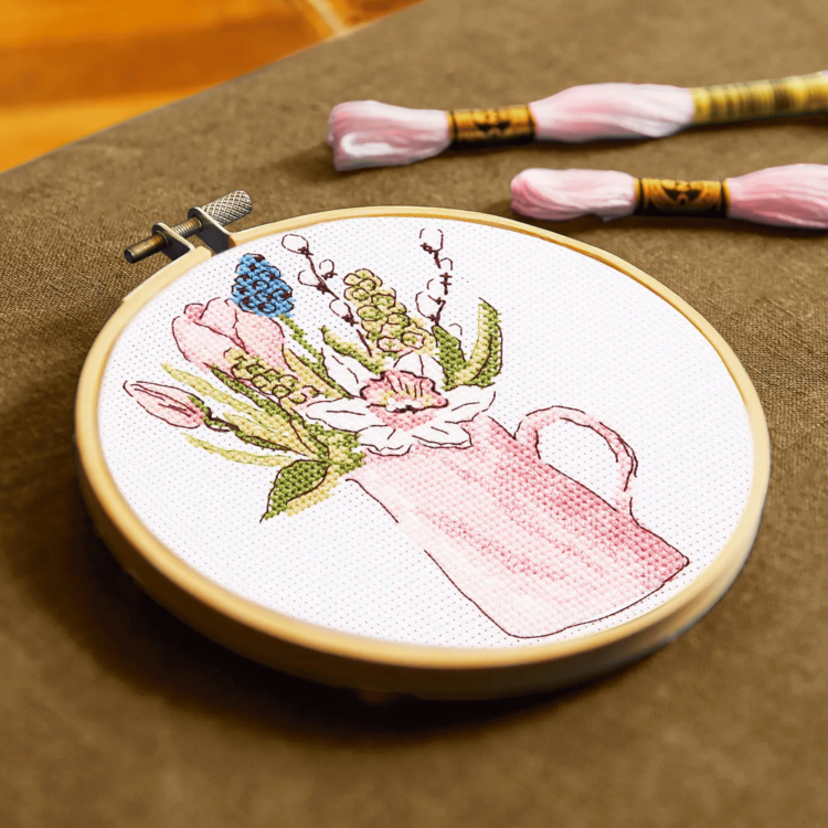 DMC Spring Garden Jug Cross Stitch Kit
