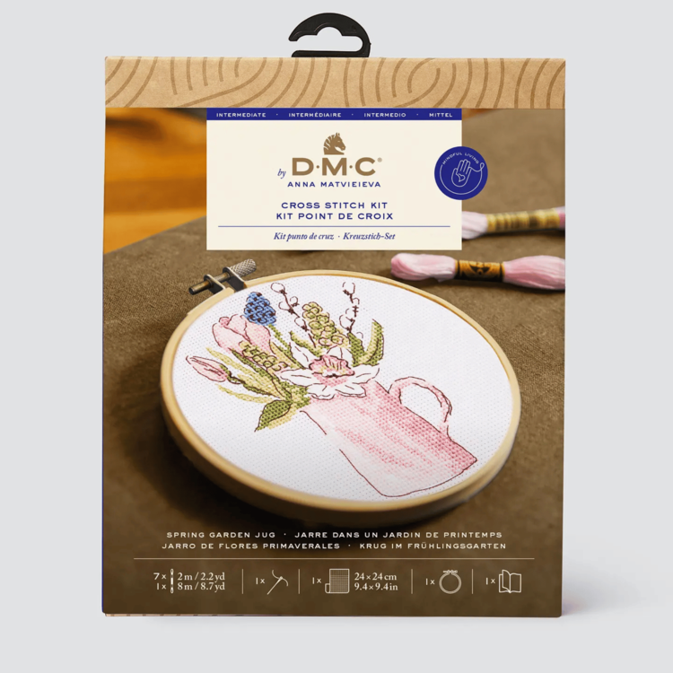 DMC Spring Garden Jug Cross Stitch Kit