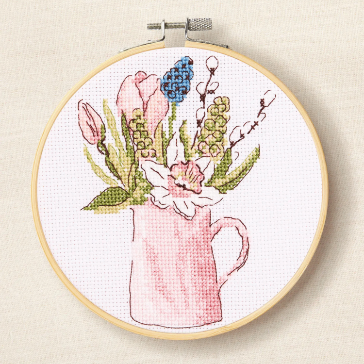 DMC Spring Garden Jug Cross Stitch Kit