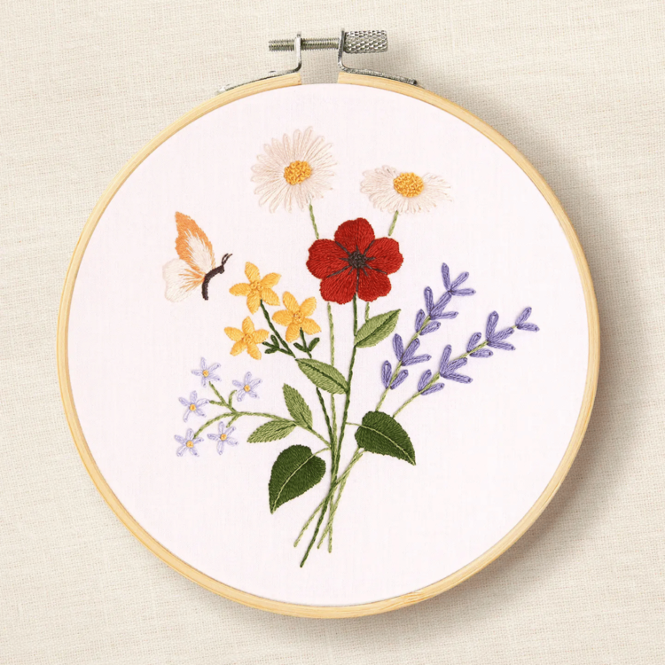 DMC Sumptuous Summer Flowers Embroidery Kit