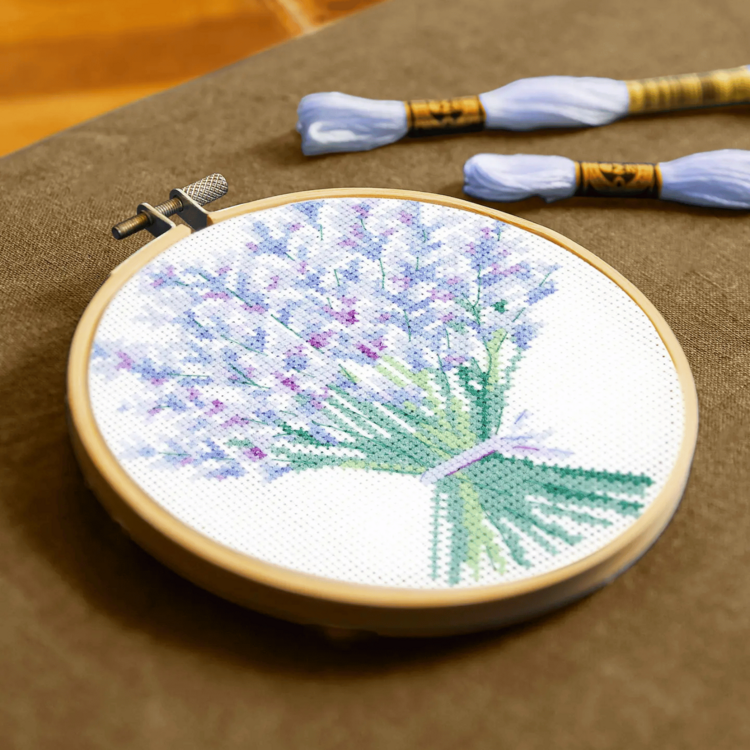 DMC Lavender Cross Stitch Kit