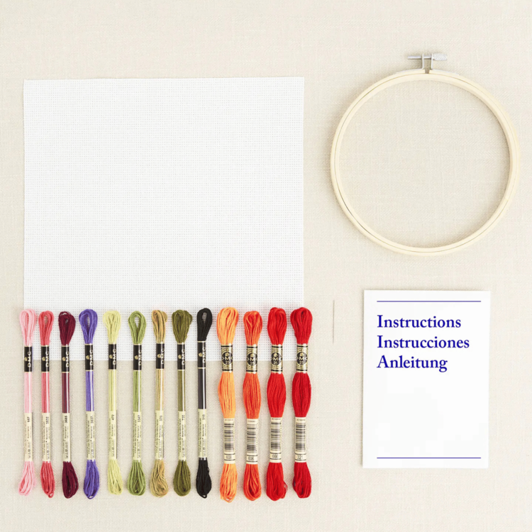 DMC Scarlet Poppies Cross Stitch Kit