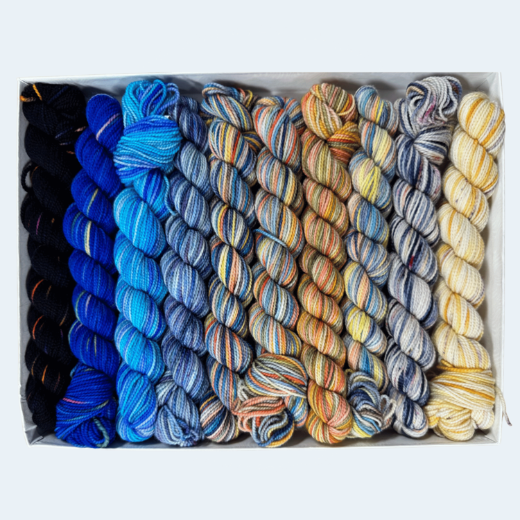 Koigu KPPPM Pencil Box Set | Shadow Spice Venation