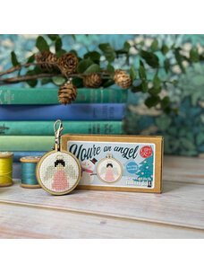 The Crafty Kit Company Angel Mini Matchbox Cross Stitch Kit