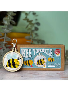 The Crafty Kit Company 'Bee Yourself!' Mini Matchbox Cross Stitch Kit