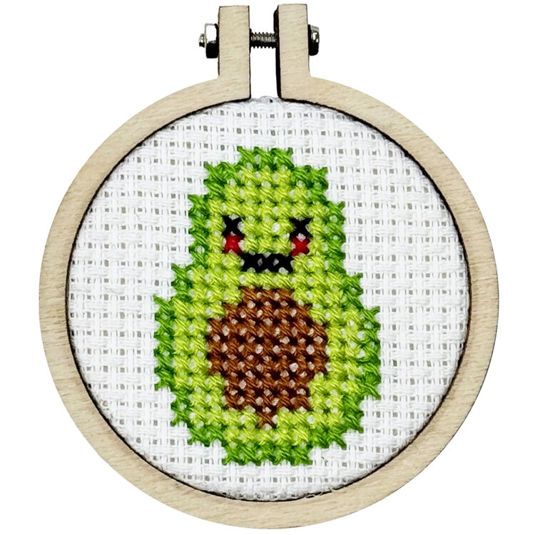 The Crafty Kit Company 'Avo Great Day!' Mini Matchbox Cross Stitch Kit