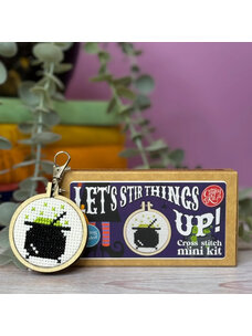 The Crafty Kit Company Let's Stir Things Up! Mini Matchbox Cross Stitch Kit