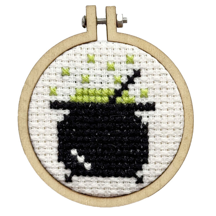 The Crafty Kit Company Let's Stir Things Up! Mini Matchbox Cross Stitch Kit