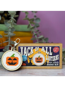The Crafty Kit Company Jack of All Lanterns! Mini Matchbox Cross Stitch Kit