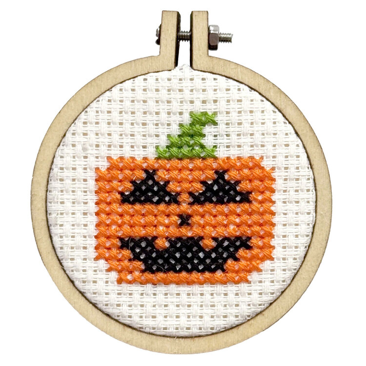 The Crafty Kit Company 'Jack of All Lanterns!' Mini Matchbox Cross Stitch Kit