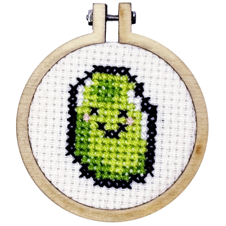 The Crafty Kit Company 'Olive You Very Much!' Mini Matchbox Cross Stitch Kit