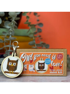 The Crafty Kit Company 'Owl You Need is Love!' Mini Matchbox Cross Stitch Kit