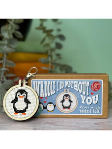 The Crafty Kit Company 'Waddle I Do Without You!' Mini Matchbox Cross Stitch Kit