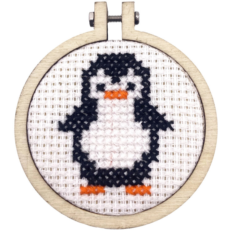 The Crafty Kit Company 'Waddle I Do Without You!' Mini Matchbox Cross Stitch Kit