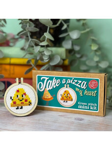 The Crafty Kit Company 'Take a Pizza My Heart!' Mini Matchbox Cross Stitch Kit