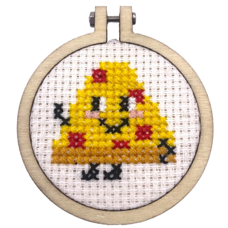 The Crafty Kit Company 'Take a Pizza My Heart!' Mini Matchbox Cross Stitch Kit