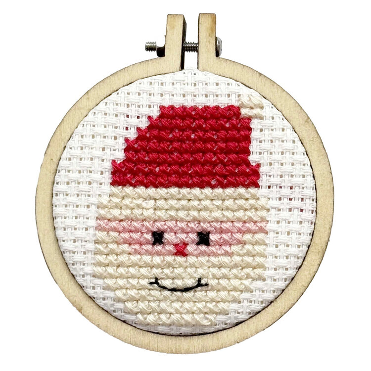 The Crafty Kit Company Santa Mini Matchbox Cross Stitch Kit