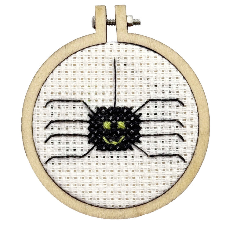 The Crafty Kit Company 'Let's Hang Out!' Mini Matchbox Cross Stitch Kit