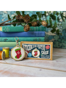 The Crafty Kit Company Stocking Mini Matchbox Cross Stitch Kit