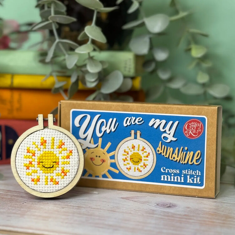 The Crafty Kit Company 'You are my Sunshine!' Mini Matchbox Cross Stitch Kit