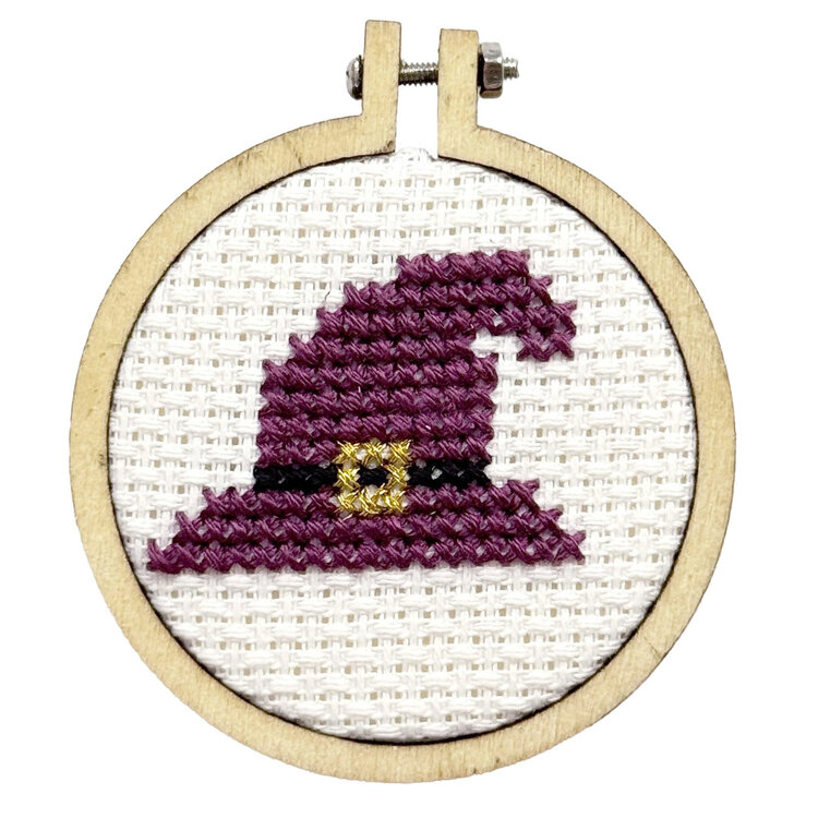 The Crafty Kit Company 'Witching You a Happy Halloween!' Mini Matchbox Cross Stitch Kit