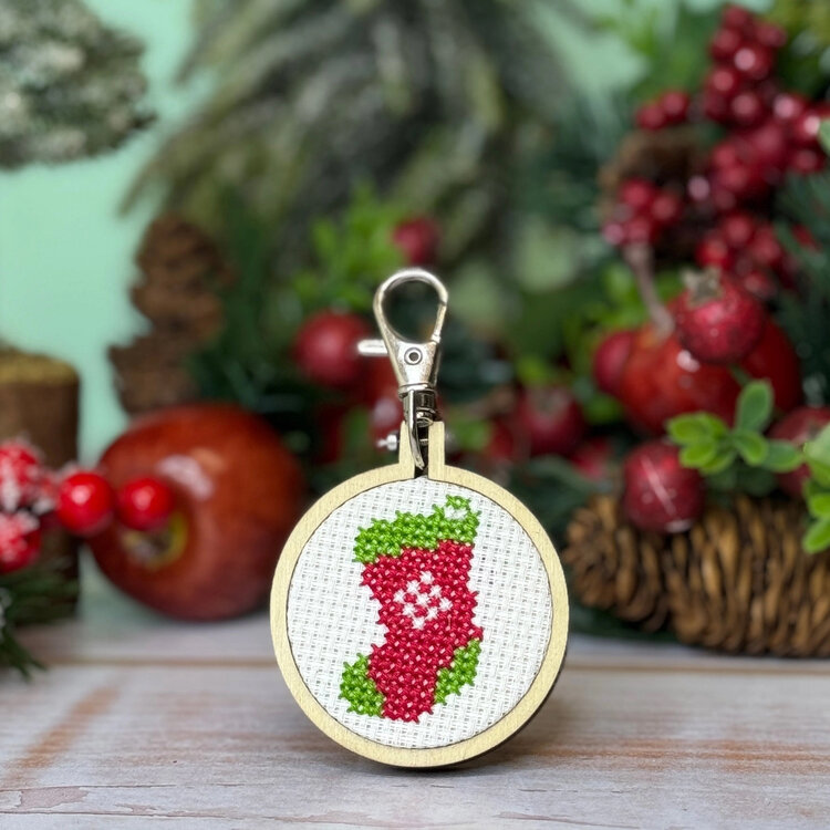 The Crafty Kit Company Stocking Mini Matchbox Cross Stitch Kit