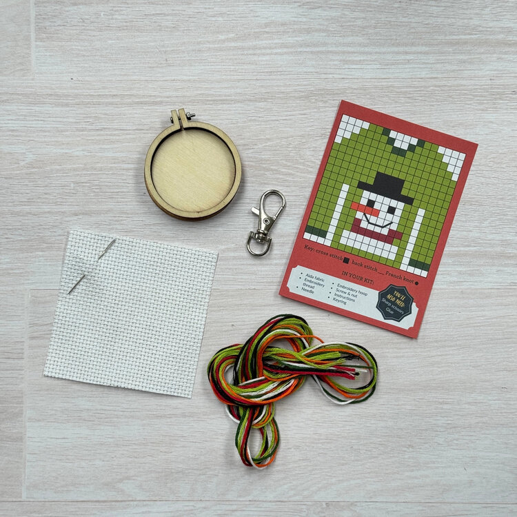 The Crafty Kit Company Christmas Jumper Mini Matchbox Cross Stitch Kit