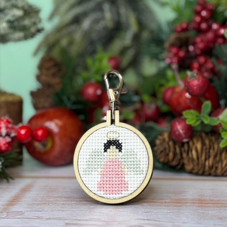 The Crafty Kit Company Angel Mini Matchbox Cross Stitch Kit