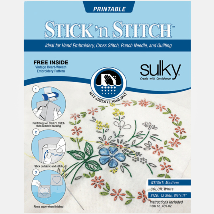 Sulky Stick 'n Stitch Printable Sheets