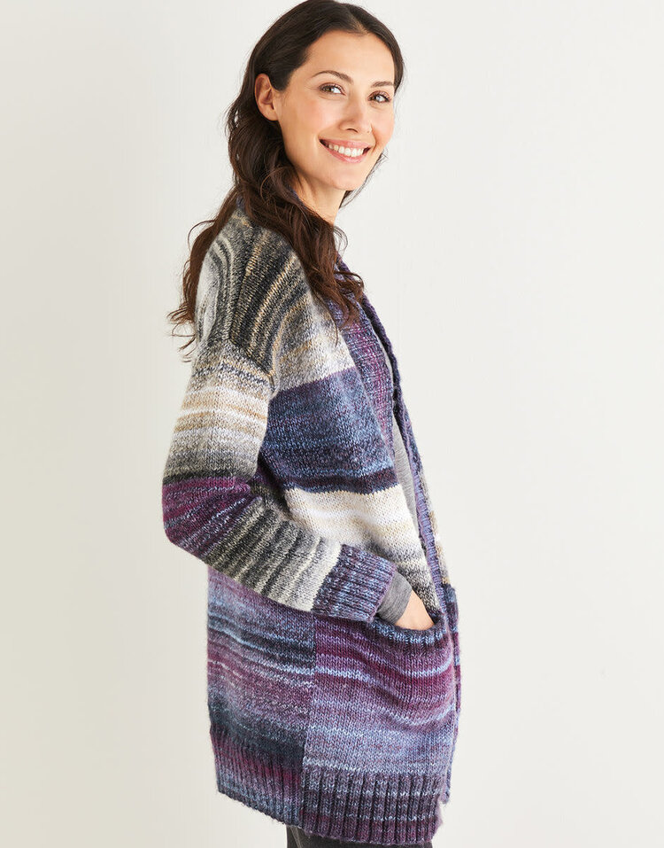 Sirdar Women's Wide Rib Cardigan