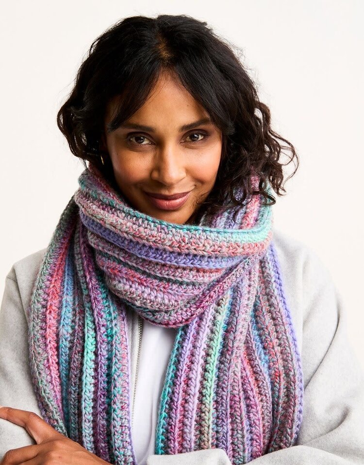 Sirdar Rich Seam Crochet Scarf