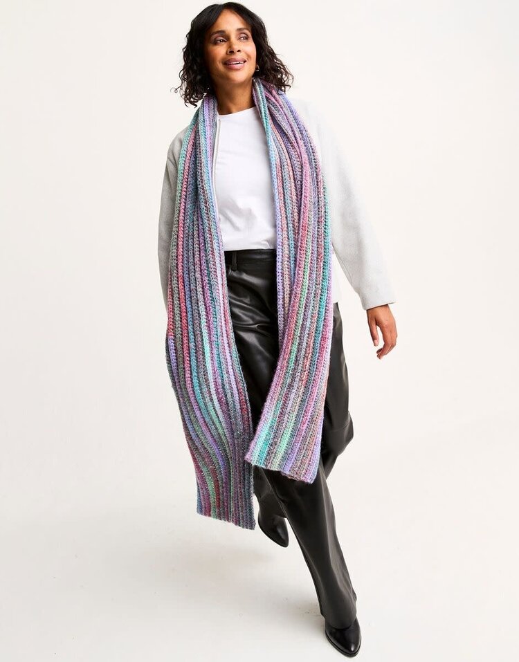 Sirdar Rich Seam Crochet Scarf