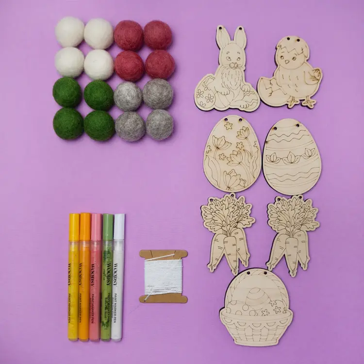 Woodsy Craft Co. Easter DIY Craft Kit