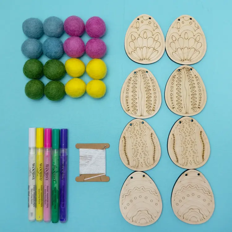 Woodsy Craft Co. Easter Egg DIY Craft Kit