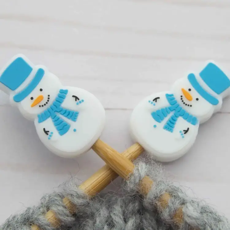 Fox & Pine Stitches Blue Snowman Stitch Stoppers