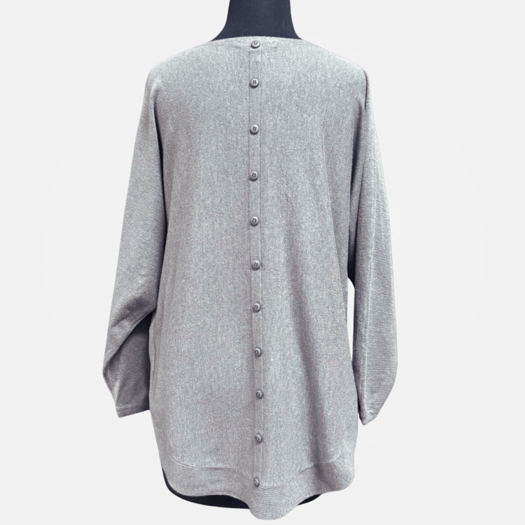 Tempo Paris Front Pockets Sweater (Gray)