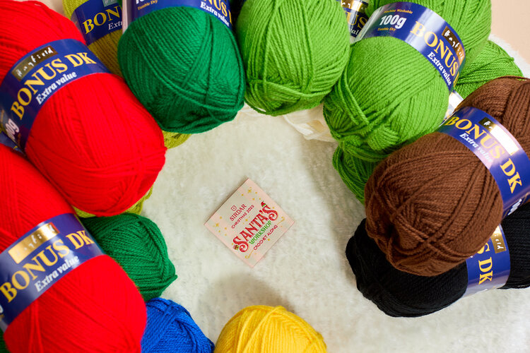 Sirdar Santa's Workshop Crochet-Along Yarn Bundle