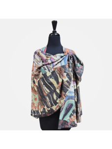 Inoah Brushed Open Shawl (Prisma)