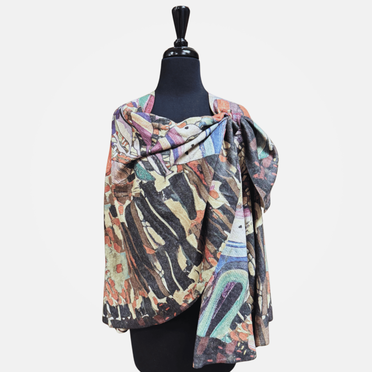 Inoah Brushed Open Shawl (Prisma)