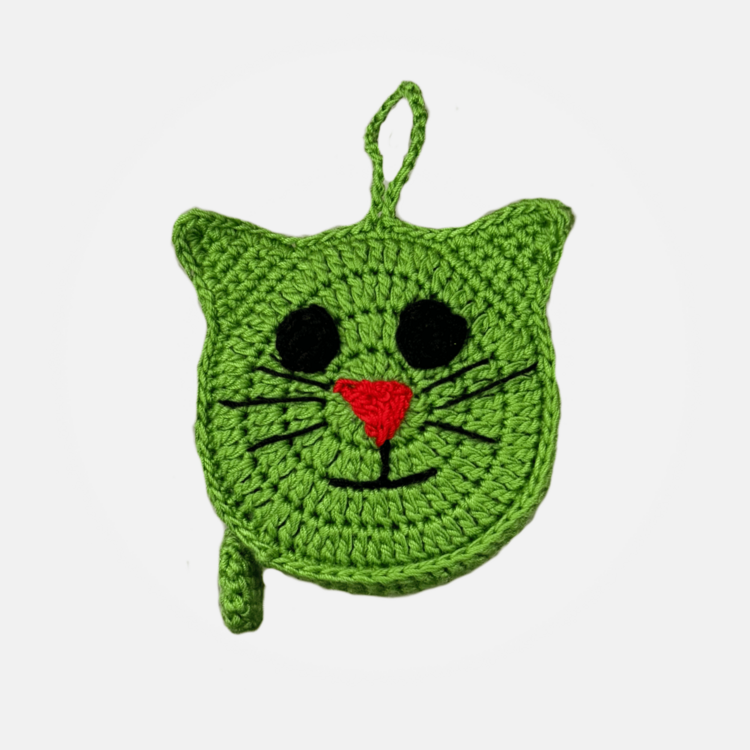 Cat Tape Measure (Green)