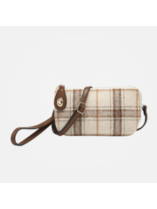 Jen & Co. Kendall Crossbody (Beige Plaid)