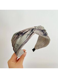 Retro Oil Painting Headband (Grey)