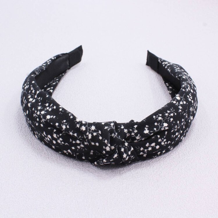 Simple Print Headband (Black)
