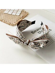 Paisley Knot Headband (Brown)